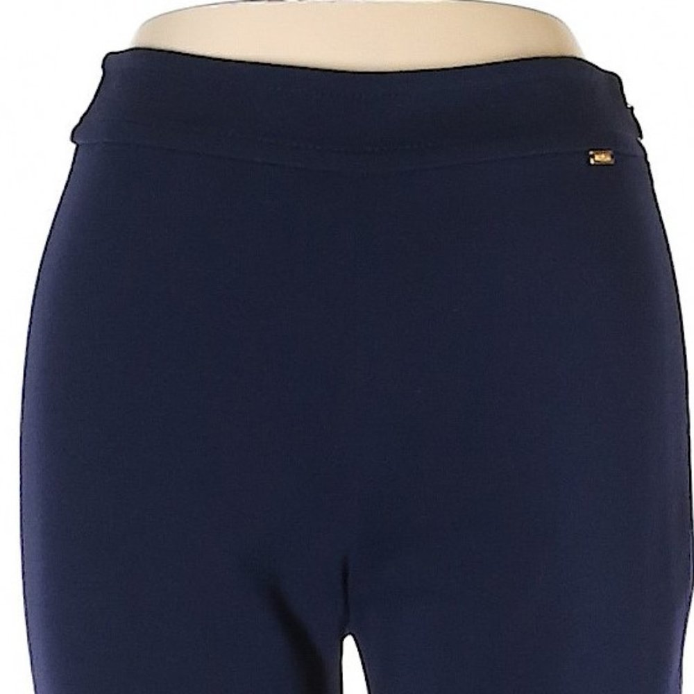 NWT St. John Midnight Blue Giselle Skinny Leg Zip-Ankle Leggings Size 0 - Picture 2 of 4
